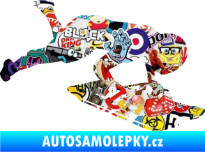 Samolepka Skeleton 002 pravá Sticker bomb