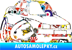 Samolepka Škoda 130 karikatura pravá Sticker bomb