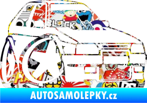 Samolepka Škoda Favorit karikatura pravá Sticker bomb