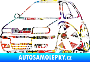 Samolepka Škoda Felicia karikatura levá Sticker bomb