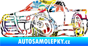 Samolepka Škoda Felicia korba karikatura levá Sticker bomb