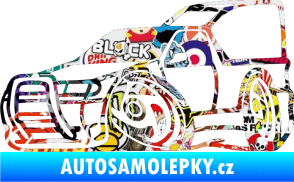 Samolepka Škoda Felicia pickup karikatura levá Sticker bomb
