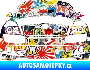Samolepka Škoda Octavia 2 karikatura  Sticker bomb