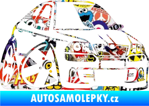 Samolepka Škoda Octavia RS karikatura pravá Sticker bomb