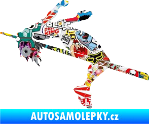 Samolepka Skok do výšky 001 levá atletika Sticker bomb