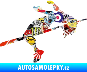 Samolepka Skok do výšky 001 pravá atletika Sticker bomb