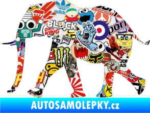 Samolepka Slon 015 levá Sticker bomb