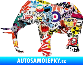 Samolepka Slon 019 levá Sticker bomb