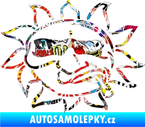 Samolepka Slunce pravá Sticker bomb