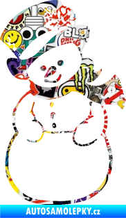 Samolepka Sněhulák 003 levá Sticker bomb