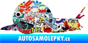 Samolepka Šnek 001 pravá Sticker bomb