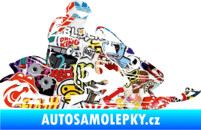 Samolepka Sněžný skútr pravá Sticker bomb