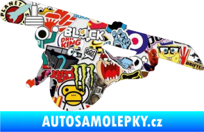 Samolepka Snowboard 007 levá Sticker bomb