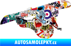 Samolepka Snowboard 007 pravá Sticker bomb