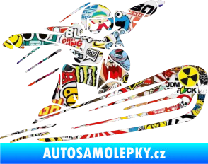 Samolepka Snowboard 014 pravá Sticker bomb