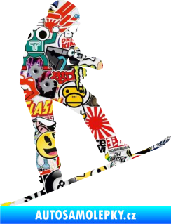 Samolepka Snowboard 030 pravá Sticker bomb