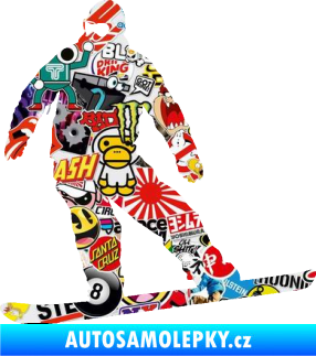 Samolepka Snowboard 034 levá Sticker bomb
