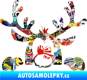Samolepka Sob 002 pravá vykukuje Sticker bomb