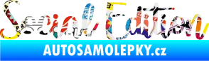 Samolepka Social edition nápis Sticker bomb