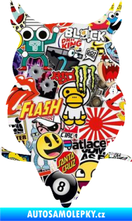 Samolepka Sova 001 levá Sticker bomb