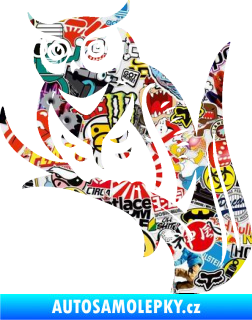 Samolepka Sova 004 levá Sticker bomb
