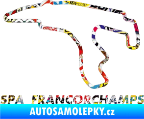 Samolepka Okruh Spa Francorchamps Sticker bomb
