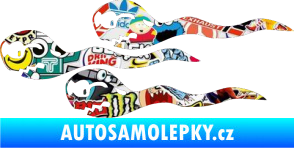 Samolepka Spermie levá Sticker bomb