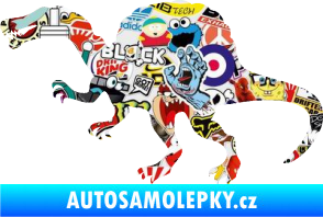 Samolepka Spinosaurus 001 levá Sticker bomb