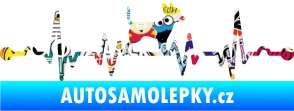 Samolepka Srdeční tep 006 pravá čivava Sticker bomb