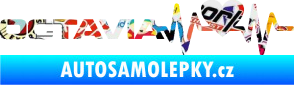 Samolepka Srdeční tep 019 levá octavia Sticker bomb