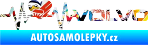 Samolepka Srdeční tep 021 pravá volvo srdcem Sticker bomb