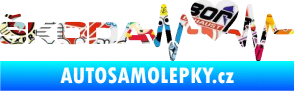 Samolepka Srdeční tep 025 levá škoda Sticker bomb