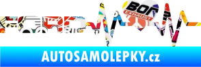 Samolepka Srdeční tep 026 levá Ford Sticker bomb