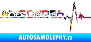 Samolepka Srdeční tep 035 levá mercedes Sticker bomb