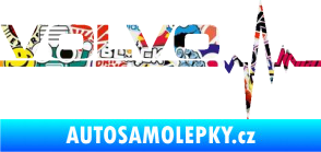 Samolepka Srdeční tep 037 levá Volvo Sticker bomb