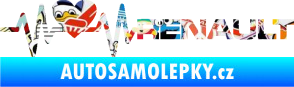 Samolepka Srdeční tep 041 pravá Renault Sticker bomb