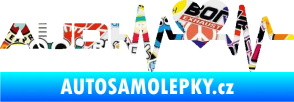 Samolepka Srdeční tep 054 Audi levá Sticker bomb