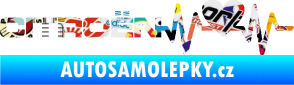 Samolepka Srdeční tep 056 levá Citroen Sticker bomb