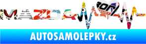 Samolepka Srdeční tep 058 levá Mazda Sticker bomb