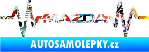 Samolepka Srdeční tep 059 Mazda Sticker bomb