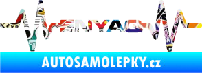 Samolepka Srdeční tep 063 Enyaq Sticker bomb