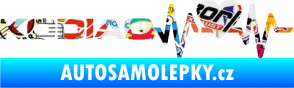 Samolepka Srdeční tep 070 levá Kodiaq Sticker bomb