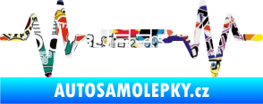 Samolepka Srdeční tep 081 Jeep Sticker bomb