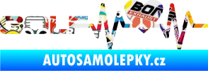Samolepka Srdeční tep 084 levá Volkswagen Golf Sticker bomb