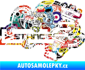 Samolepka Stance nápis s chobotnicí Sticker bomb