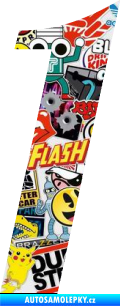 Samolepka Startovní číslo 1 typ 3 Sticker bomb