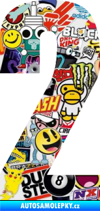 Samolepka Startovní číslo 2 typ 2   Sticker bomb