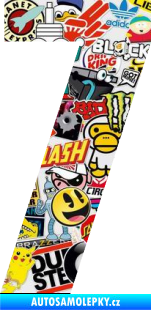 Samolepka Startovní číslo 7 typ 2    Sticker bomb