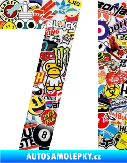 Samolepka Startovní číslo 71 Sticker bomb