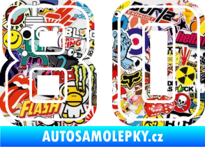 Samolepka Startovní číslo 80 typ 5 Sticker bomb